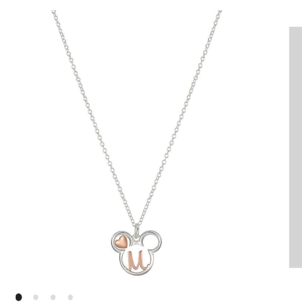 Mickey Mouse "M" necklace